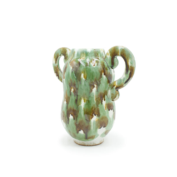 Tri-coloured Vase with Handles