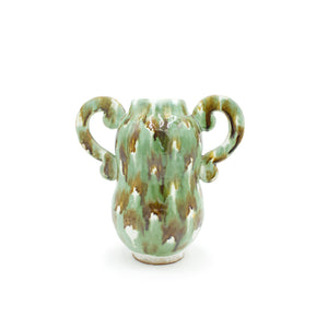 Tri-coloured Vase with Handles