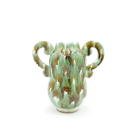 Tri-coloured Vase with Handles