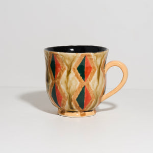 Mug with Hand-painted Glaze Designs