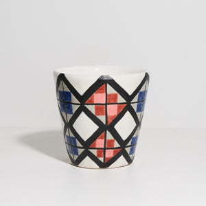 Cup with Hand-painted Glaze Pattern