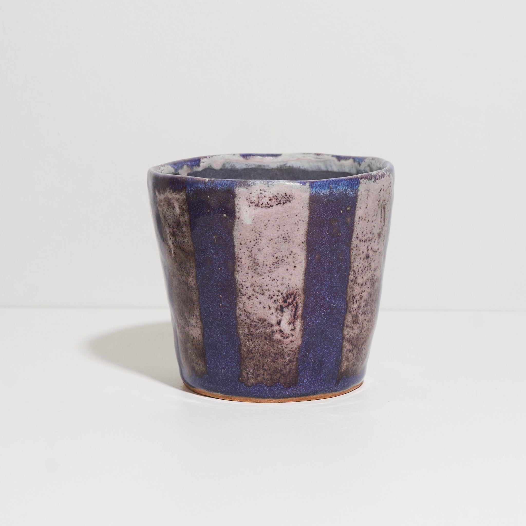 Gas-fired Pinch Pot with Wide Stripes