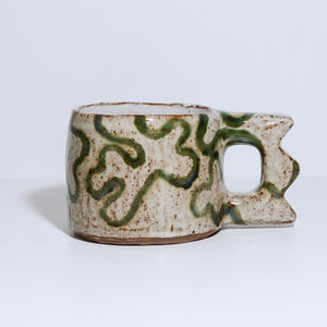 Chunky Mug with Zig Zag Handle