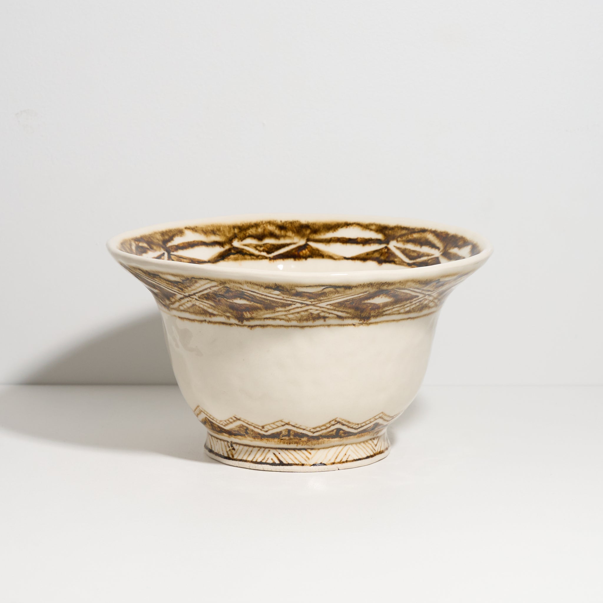 Bowl with Iron Oxide Patterning