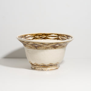 Bowl with Iron Oxide Patterning