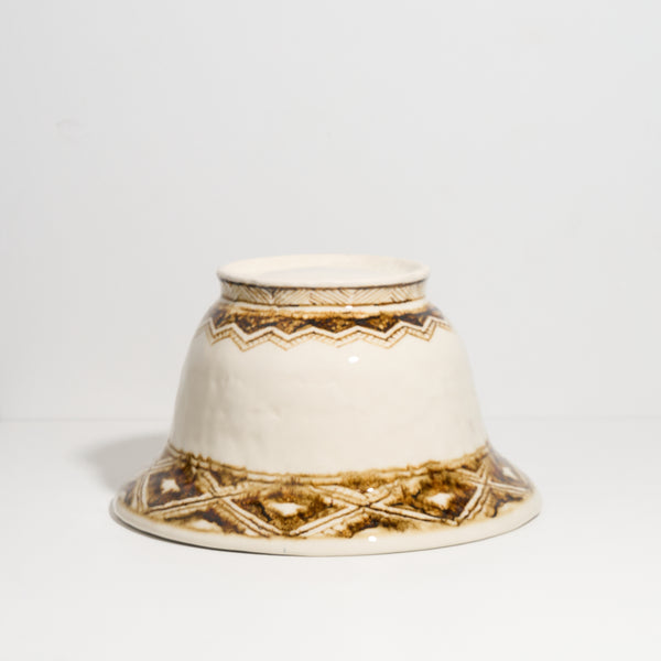Bowl with Iron Oxide Patterning