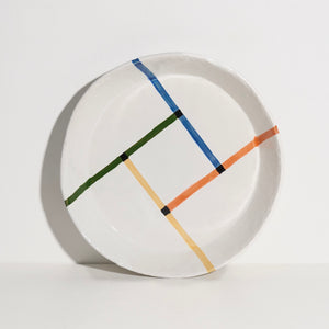 Plate with Crossing Lines (Mondrian)