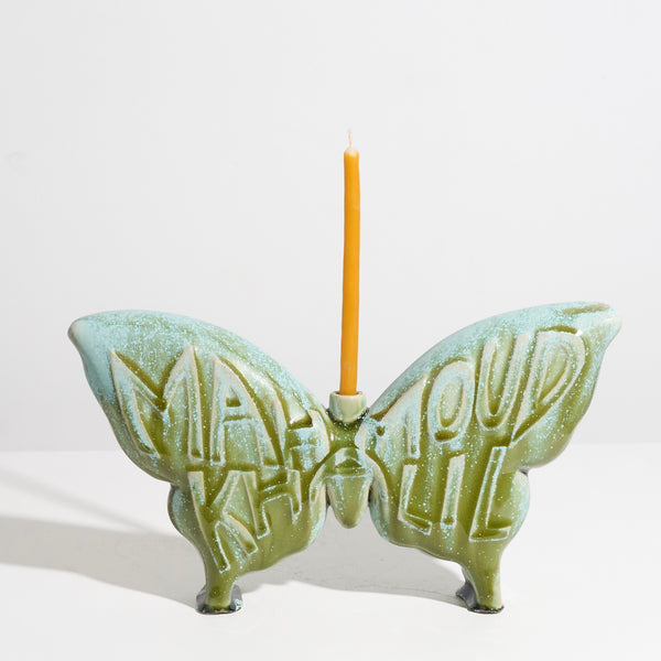 FREE MAHMOUD KHALIL Candleholder Green