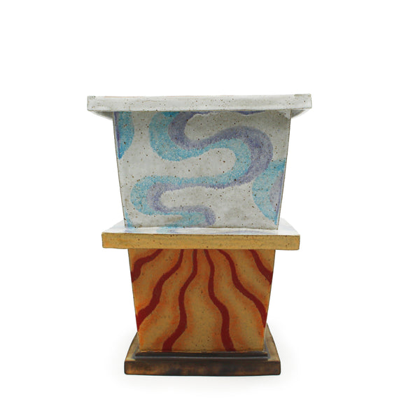 Tall Pagoda Inspired Vase