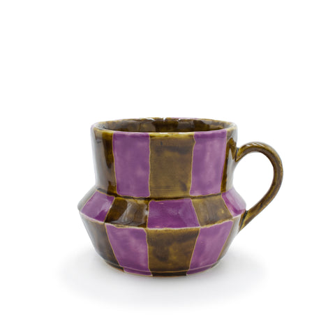 Grape Checkered Mug