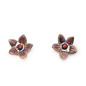 Nunavut Purple Saxifrage Earrings