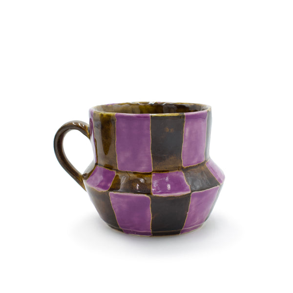 Grape Checkered Mug